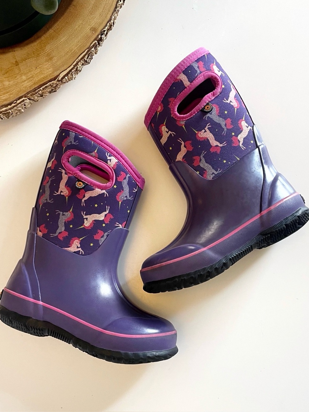 Bogs Classic Purple Unicorn Boots | Size 12